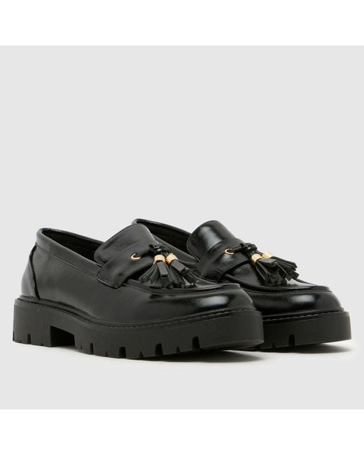 Schuh Black Livvy Tassel Loafer Flats