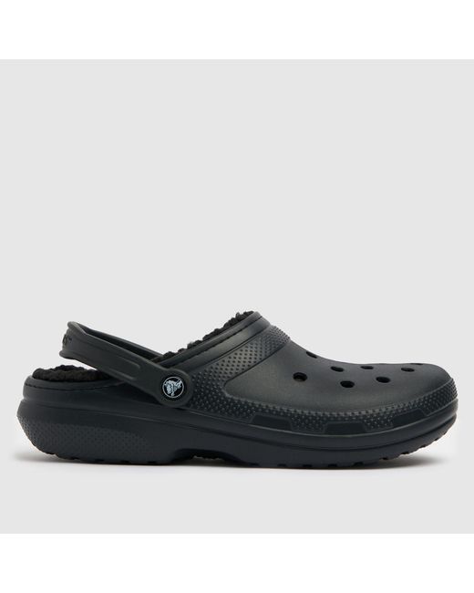 CROCSTM Black Classic Lined Clog Sandals for men