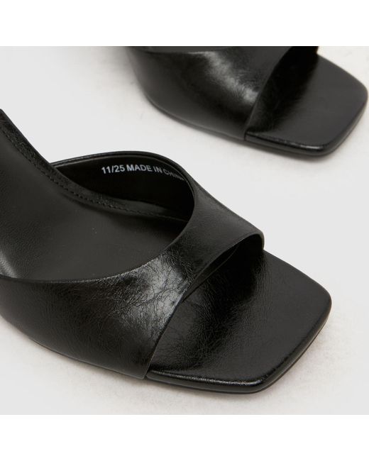 Schuh Black South Block High Heels