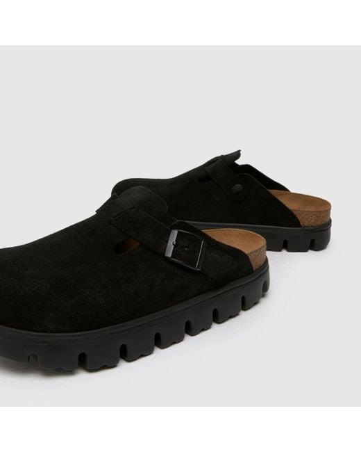 Birkenstock Black Boston Chunky Clog Sandals
