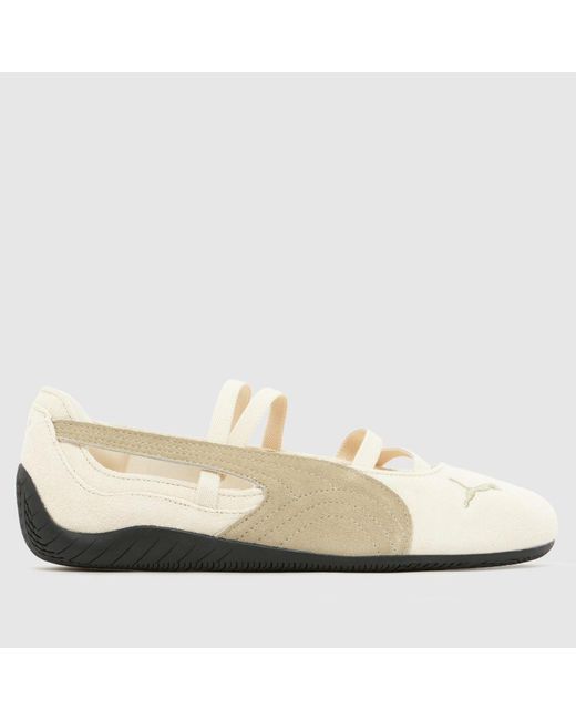 PUMA White Speedcat Ballet Trainers
