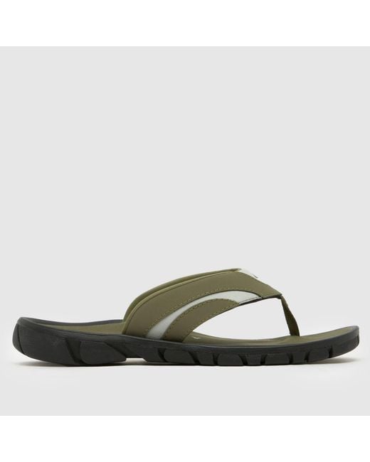 Oakley Green O Coil Flip Flop Sandals for men