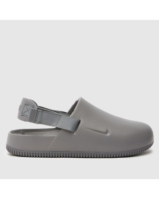 Nike Gray Calm Mule Sandals for men