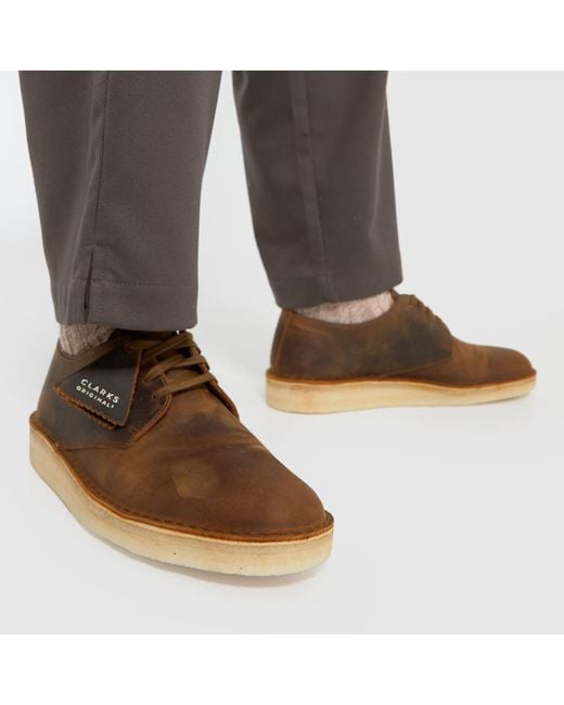 Clarks Brown Coal London Shoes In for men