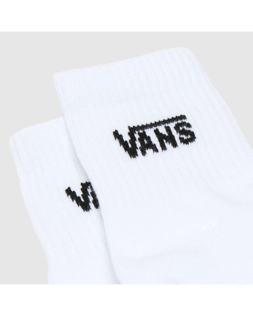 Vans White Half Crew Socks 3 Pack
