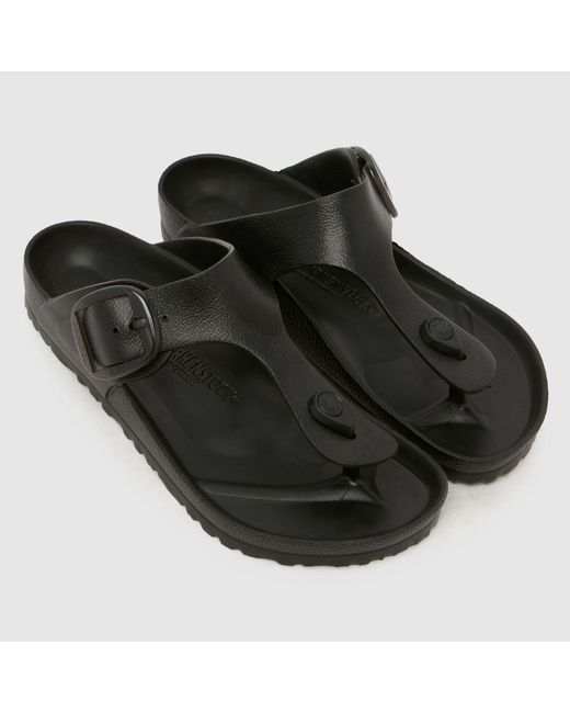 Birkenstock Black Gizeh Big Buckle Sandals