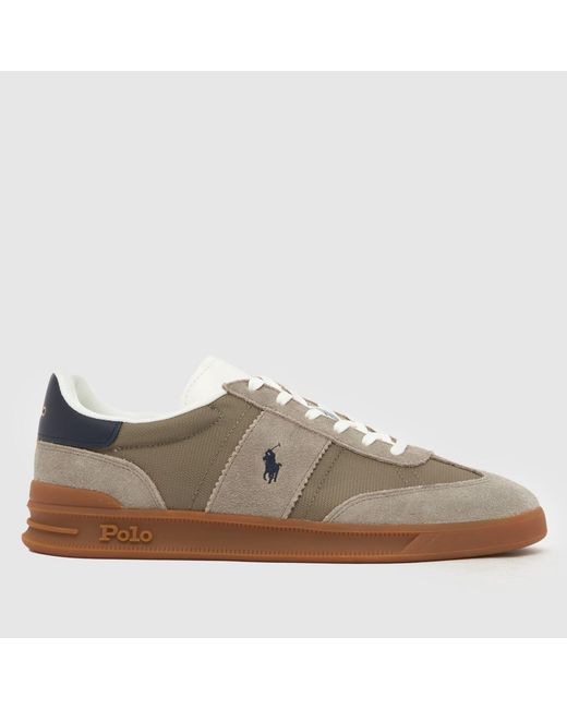 Polo Ralph Lauren Brown Heritage Aera Trainers for men