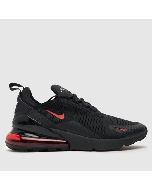 Nike Blue Air Max 270 Trainers In Black & Red for men