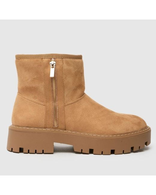 Schuh Brown Carman Faux Furlined Boots