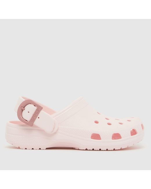 CROCSTM Pink Classic Buckle Clog Sandals