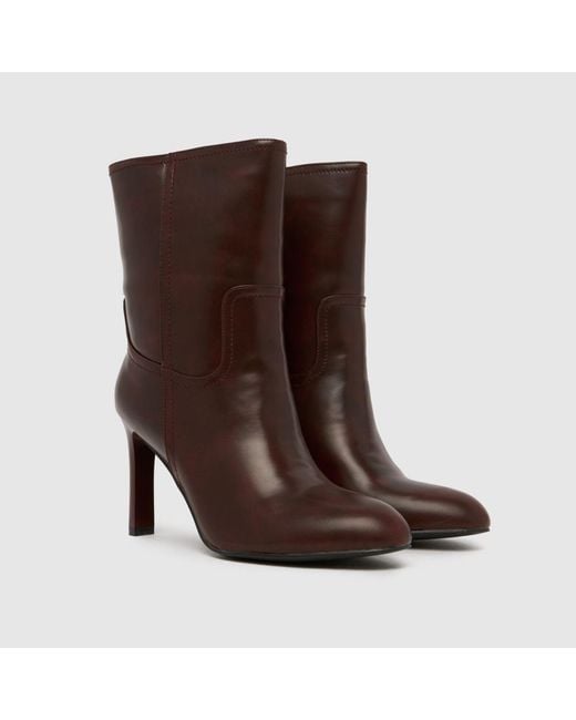 SIMMI Brown Treudo Heeled Boots
