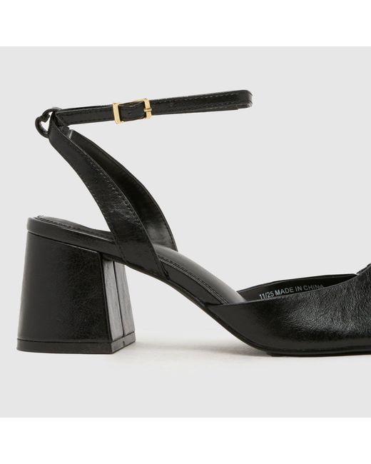 Schuh Black South Block High Heels