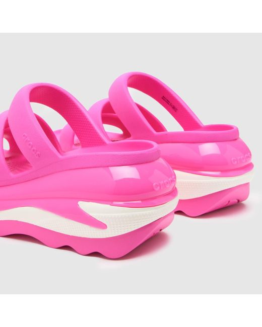 CROCSTM Pink Mega Crush Triple Strap Sandals In