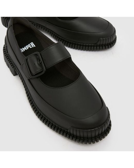 Camper Black Pix Heeled Mary Jane Flats