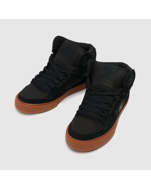 Dc Black Pure High Top Wc Trainers for men