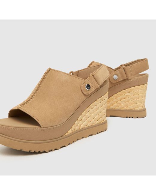 Ugg Natural Abbot Wedge High Heels In