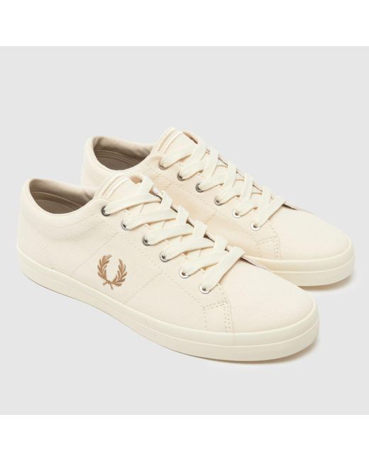 Fred Perry Natural Baseline Twill Trainers In for men