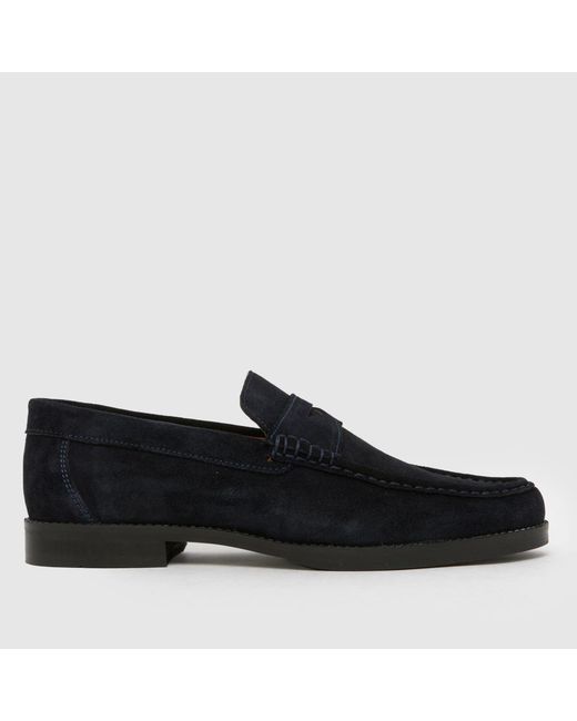 Schuh Black Ryle Suede Loafer Shoes for men