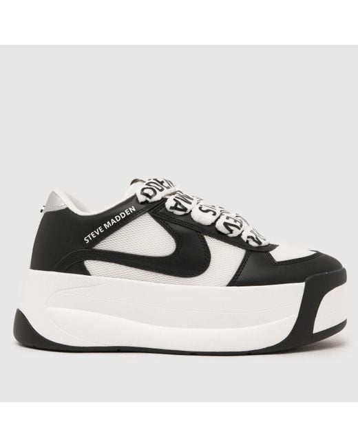 Steve Madden Black Charge Up Skate Sneaker Trainers In
