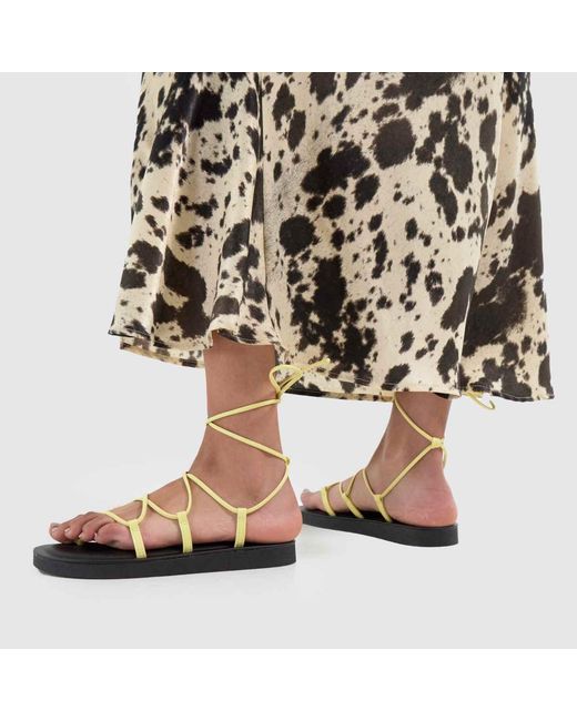Schuh Metallic Turner Gladiator Flats