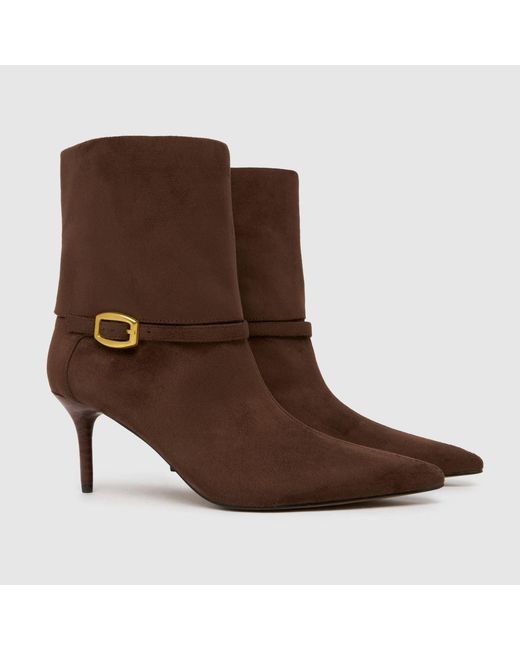 Schuh Brown Brodie Buckle Formal Boots