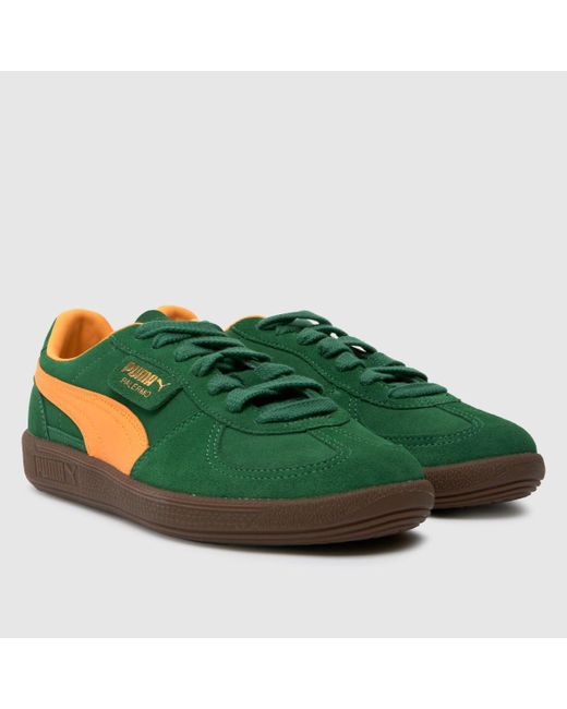 PUMA Green Palermo Trainers In