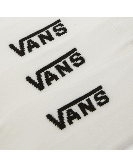 Vans White Classic Canoodle Socks 3 Pack