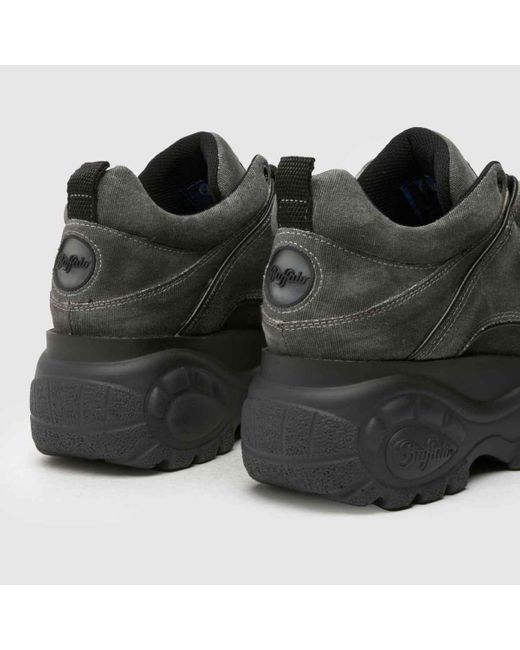 Buffalo Black London Classic Low Trainers