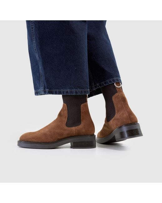 Schuh Brown Constance Suede Chelsea Boots