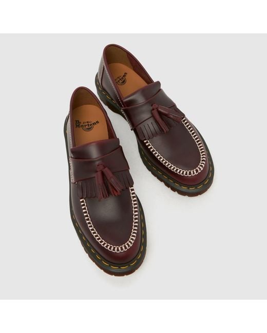 Dr. Martens Brown Adrian Ben Tassel Loafer Shoes for men