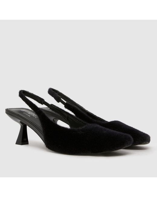 SIMMI Black Dorothy Kitten Low Heels