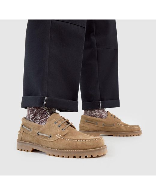 Schuh Brown Princeton Boat Shoes for men
