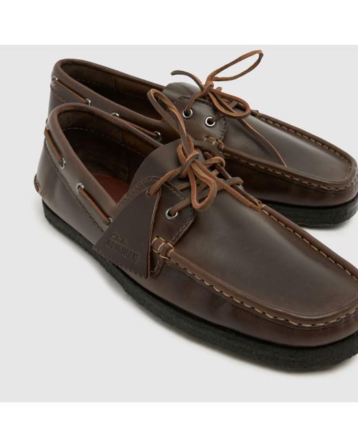 Clarks Brown Godney Boat Shoes for men