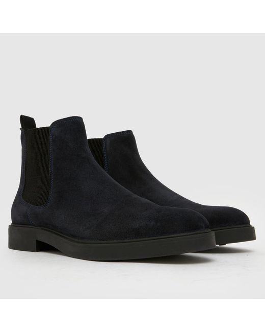 Schuh Black Dice Suede Chelsea Boots for men