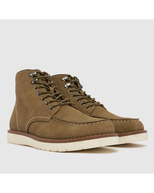 Schuh Brown Dayne Sole Moc Boots for men