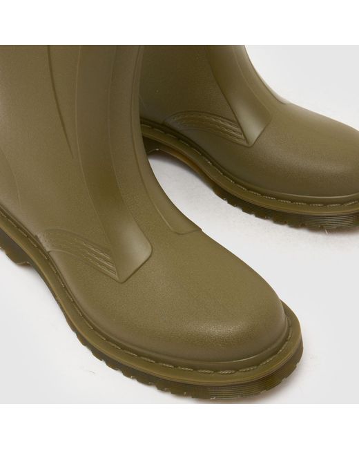 Dr. Martens Green 1460 Rain Pull On Boots