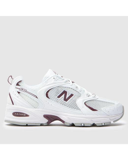 New Balance White 530 Trainers