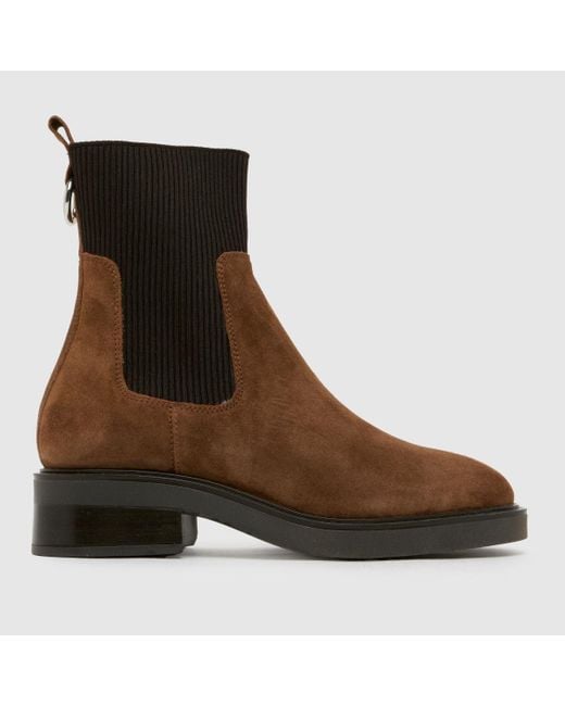 Schuh Brown Constance Suede Chelsea Boots