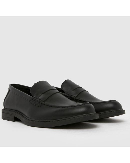 Schuh Black Reagan Loafer Shoes for men