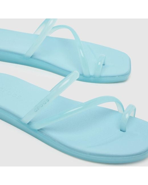 CROCSTM Blue Miami Jelly Toe Loop Sandals