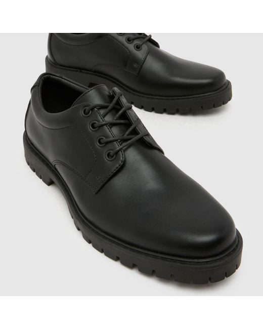 Schuh Black Peri Chunky Lace Up Shoes for men
