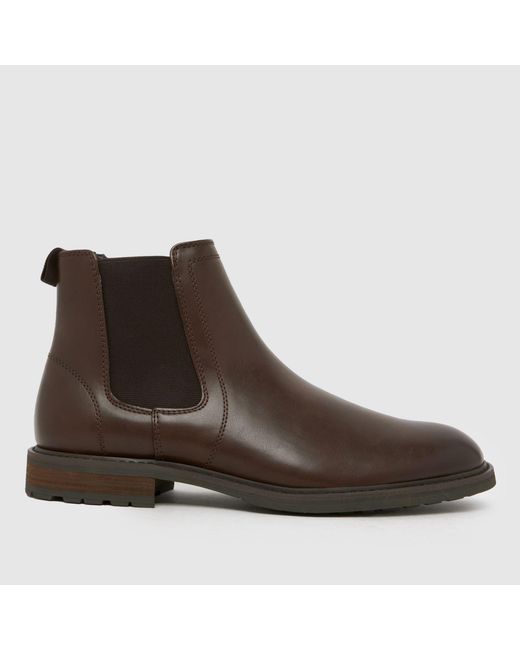 Schuh Brown Declan Chelsea Boots for men