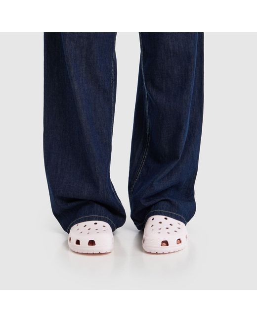 CROCSTM Pink Classic Buckle Clog Sandals
