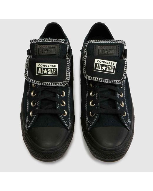 Converse Black All Star Ox Double Tongue Trainers for men