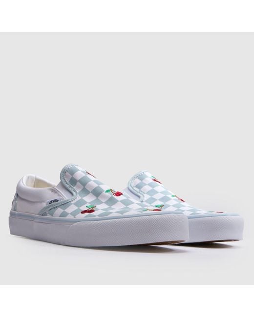 Vans White Classic Slip-On Trainers