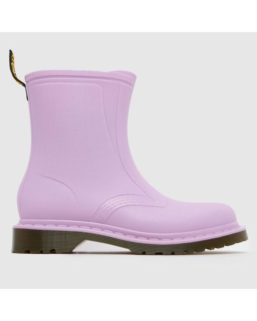 Dr. Martens Purple 1460 Rain Pull On Boots