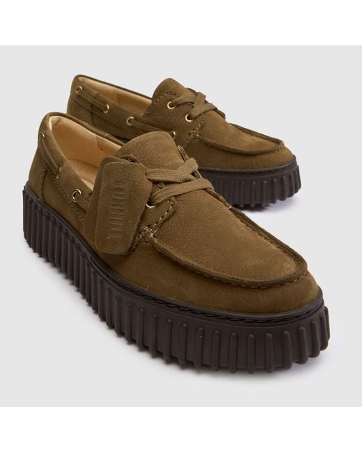 Clarks Brown Torhill Boat Flats
