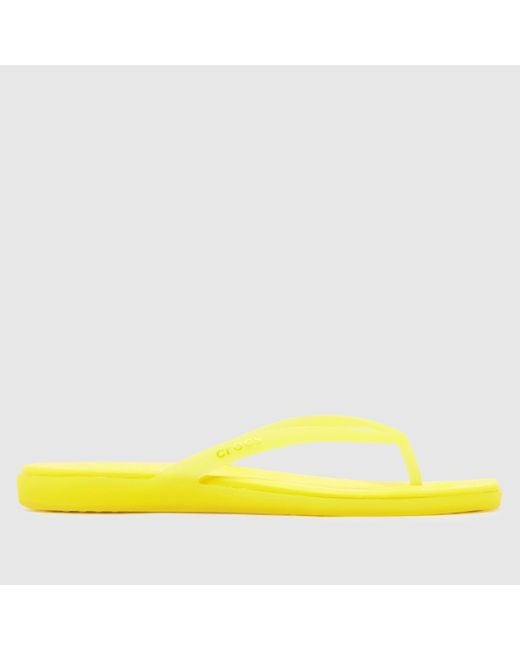 CROCSTM Yellow Miami Flip Sandals