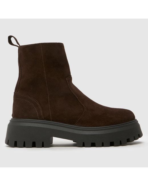 Schuh Brown Ander Suede Chunky Boots