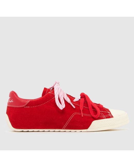 Converse Red Chuck Taylor Lo Trainers